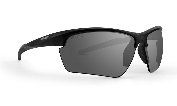 Kennedy Sport Wrap Sunglasses with Black Frame and Smoke lenses 