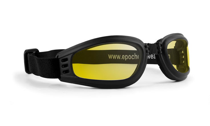 Folding Goggle with yellow mirror lenses by Epoch Eyewear
