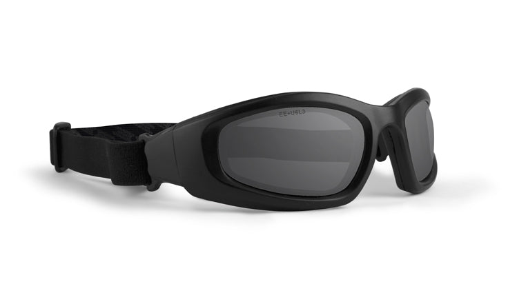 Epoch Goggle with black frame and smoke lenses