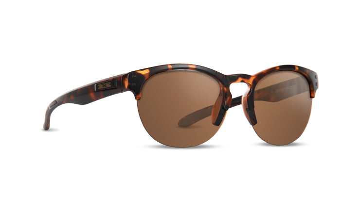 Sierra sunglasses with tortoise frame and brown mirror lens 