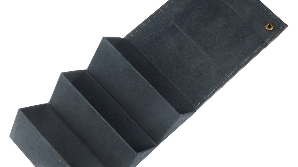 open premium tri fold sunglasses case