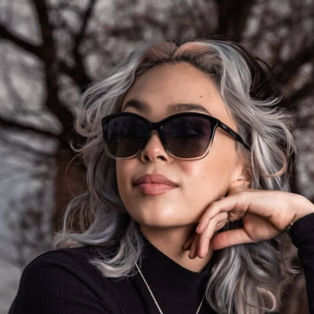 Woman Wearing Elizabeth Sunglasses for women -  Epoch Eyewear