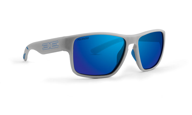 Charlie lifestyle sunglasses with black frames and polarized blue mirror lenses (5494060318880)