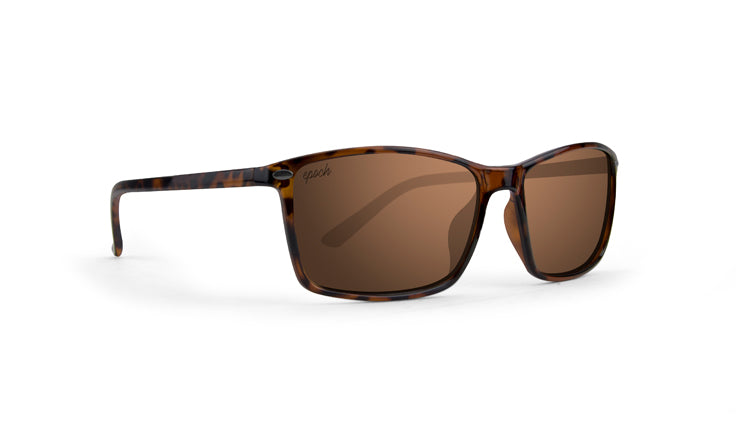 Murphy Sunglasses with tortoise frame and polarized green lenses by Epoch Eyewear