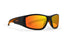 Salerno Sunglasses  orange and black frame with orange lens by epoch eyewear 