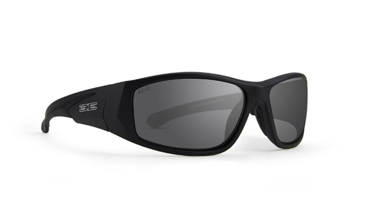 Epoch Salerno Sunglasses with black frame and polarized smoke lens in US 