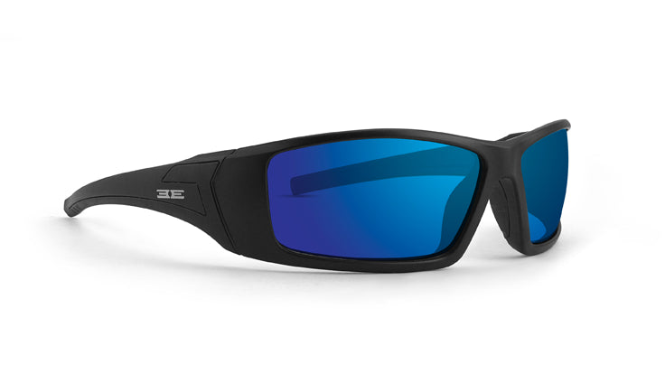 Liberator Sunglasses with blue mirrored lenses by Epoch eyewear