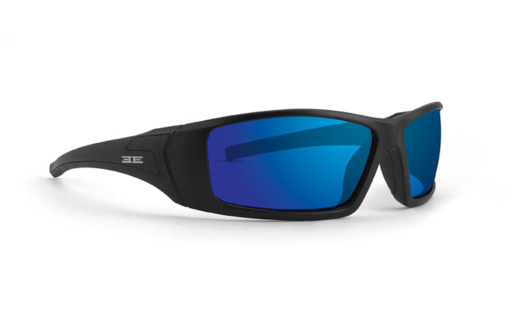 Liberator Sunglasses with blue mirrored lenses by Epoch eyewear