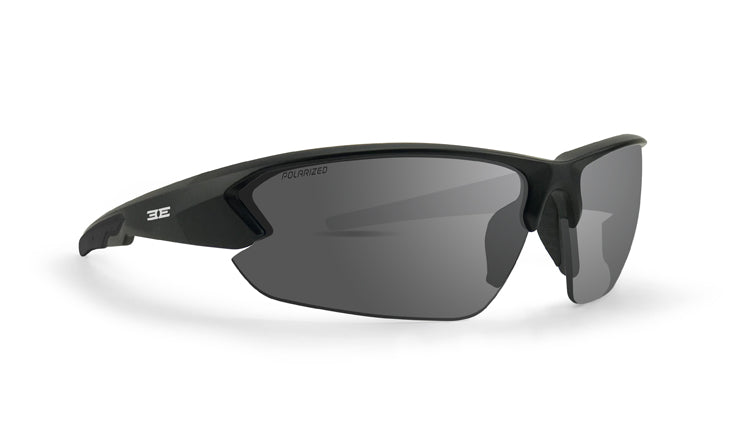 Epoch Midway Sunglasses with black  frame and smoke mirror lenses