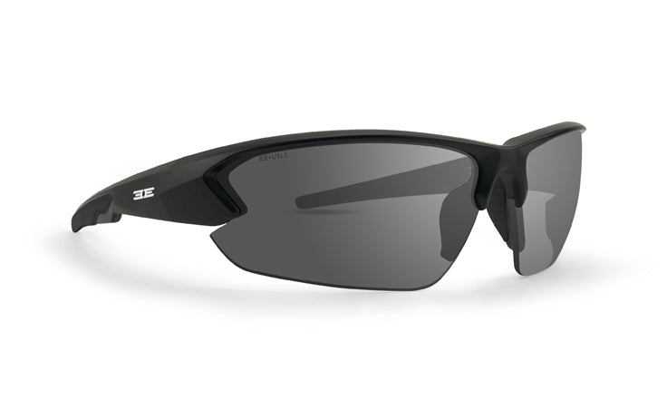 Epoch Midway Sunglasses with Black frame and Smoke mirror lenses