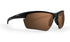 Kennedy Sport Wrap Sunglasses with Black Frame and Brown lenses 
