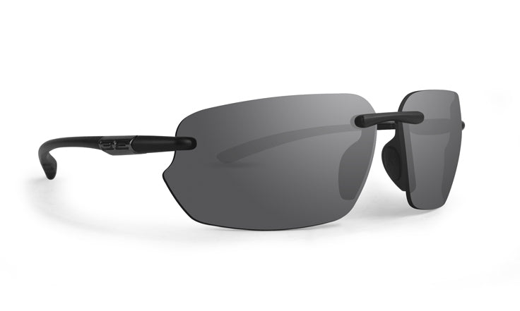 Epoch McGavin Sunglasses with black frame and smoked lenses 