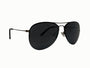 Emerson Black Aviator Sunglasses with Black Mirror Lens in US by Epoch Eyewear