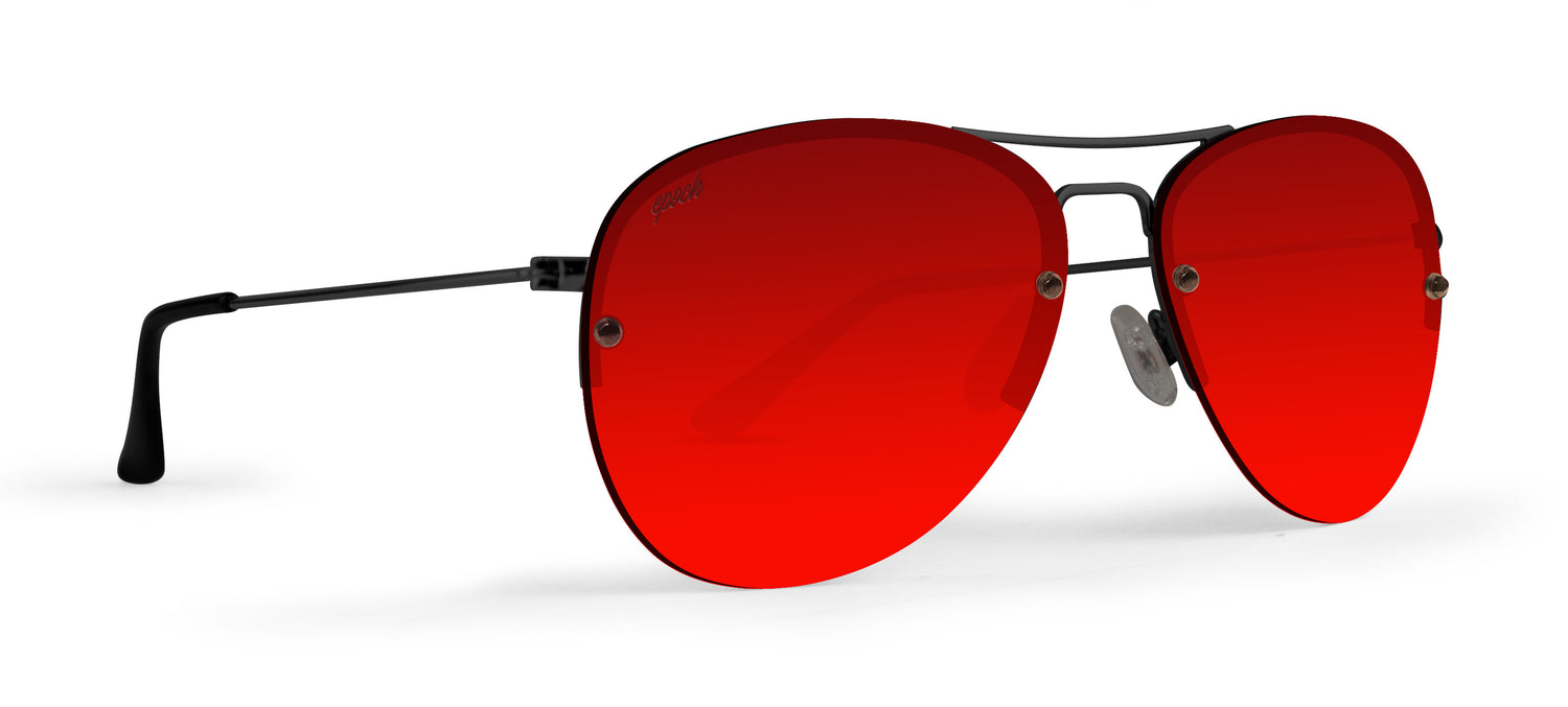 Polarized Red Mirror aviator sunglasses in US