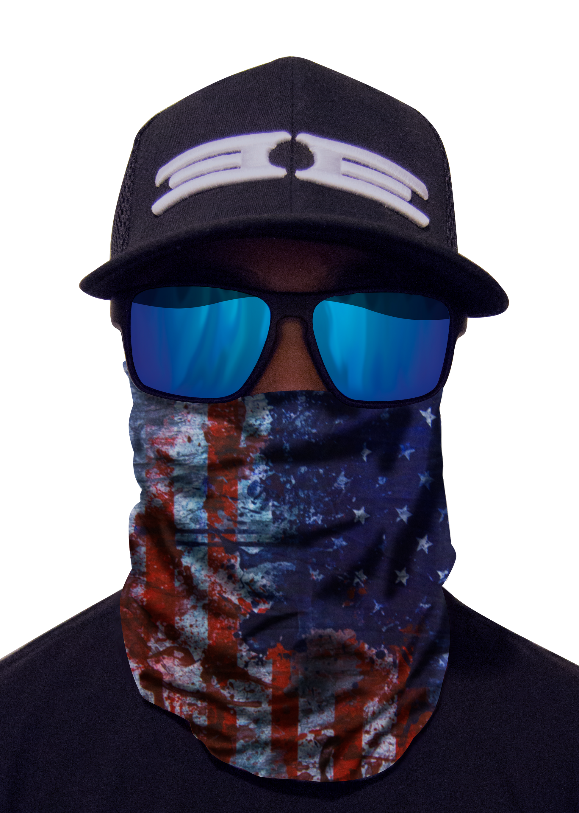 Multi functional face mash with american flag design by Epoch Eyewear 