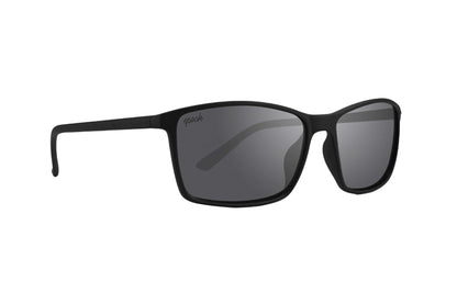A pair of black sunglasses with grey lenses, perfect for the Murphy shades.
