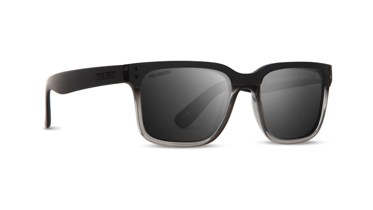 Romeo Sunglasses with black faded frame and Smoke mirror lenses 