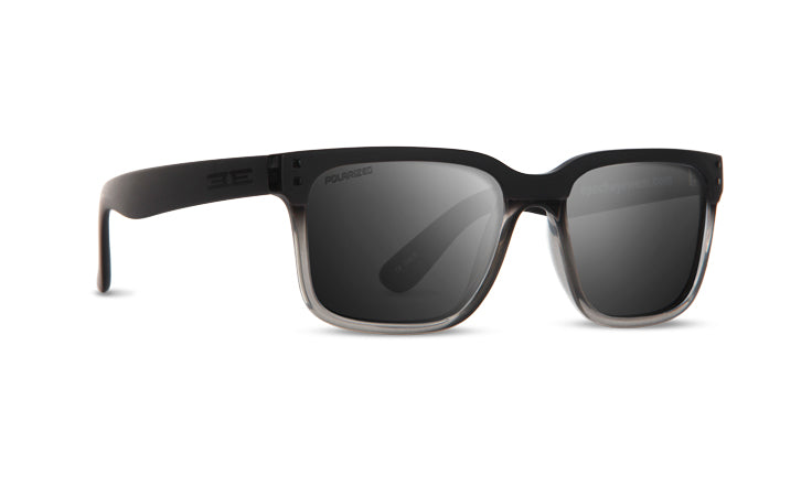 Romeo Sunglasses with black faded frame and Smoke mirror lenses 