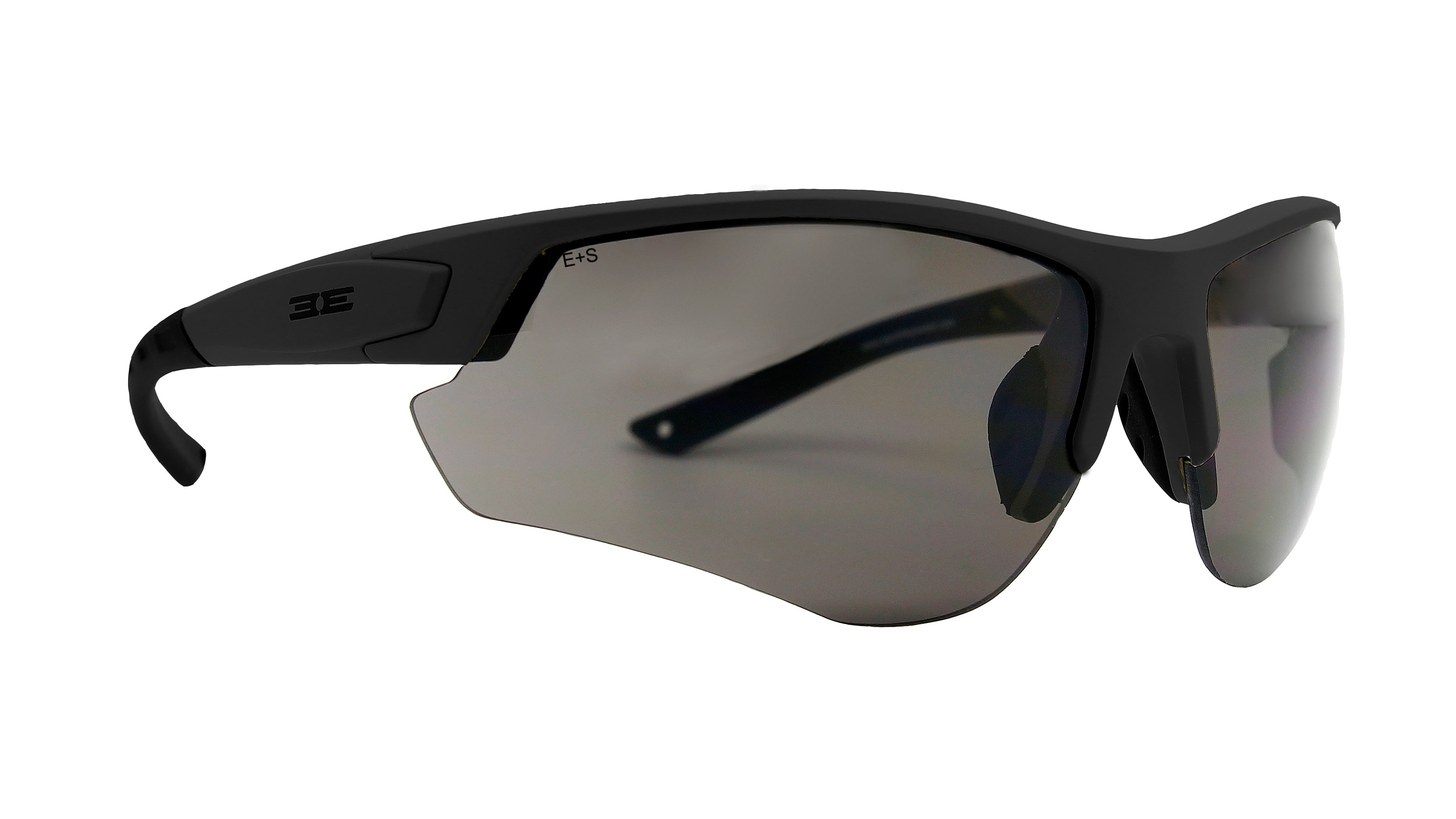 Grunt Tactical Sport Sunglasses with black frame and black lenses by Epoch Eyewear