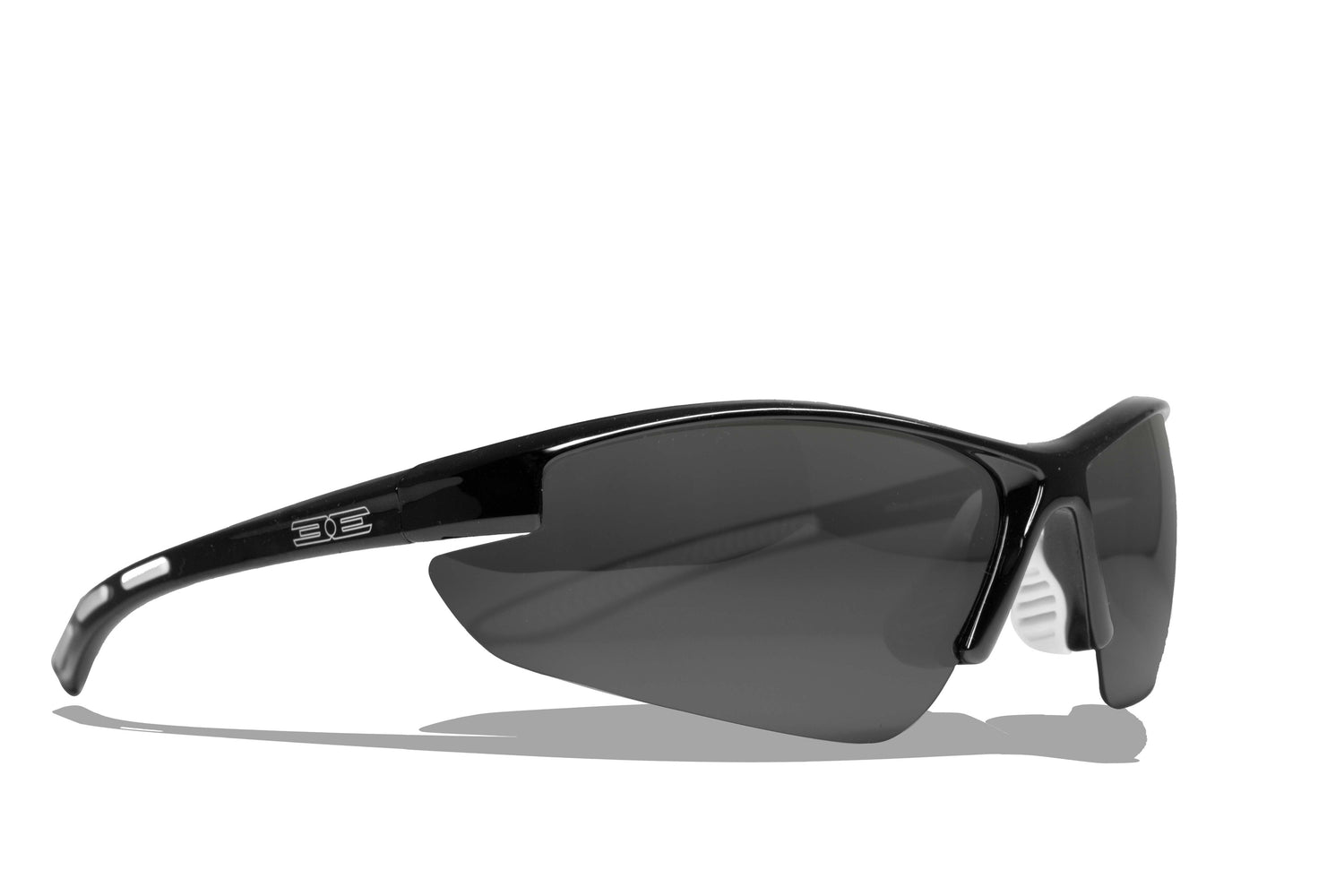 Outdoorsman Sport Sunglasses with black frame and smoke  mirror lens